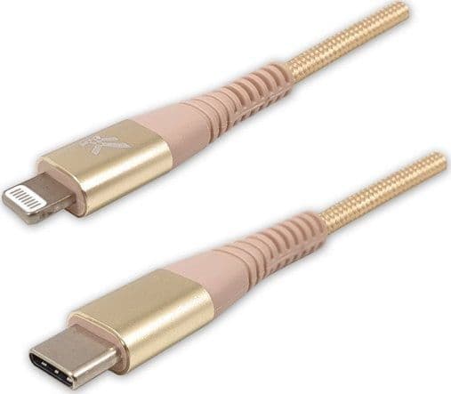 USB-kabel USB-C til Lightning 2 m gul