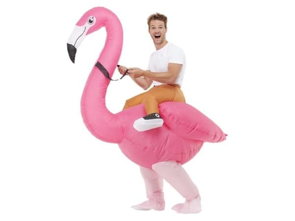 Uppblåsbart flamingodräkt