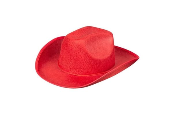 Punainen cowboy-hattu