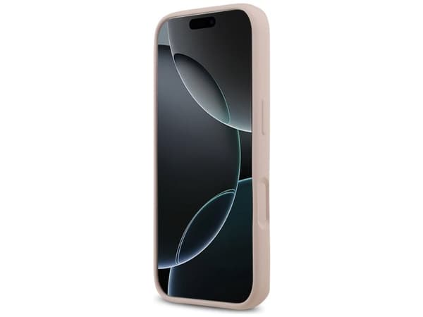 Guess silikone Big 4G script-deksel til iPhone 17 Pro - Rosa