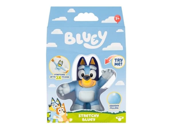 Bluey Stretchable Bluey ja Bingo hahmot