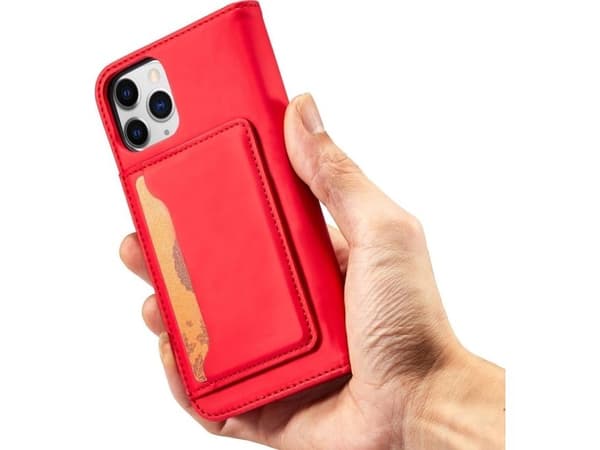 Magnetkortetui til iPhone 12 Pro Max - rød