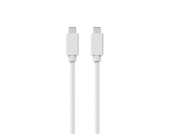 Sinox USB C til USB C kabel. 1m. Hvid