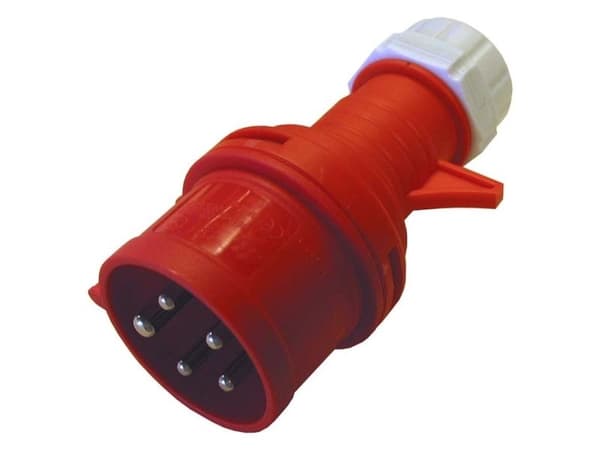 Cee kontakt 16/400v ip44. röd