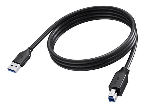 Vision - USB-kabel - USB-type A (hann) til USB Type B (hann) - USB 3.0 - 2 m - svart
