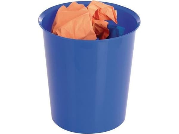 Staples søppelbøtte 16L blå (C72352)