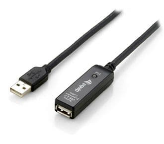 Equip 133310, 10 m, USB A, USB A, USB 2.0, Hankjønn/hunkjønn, Sort