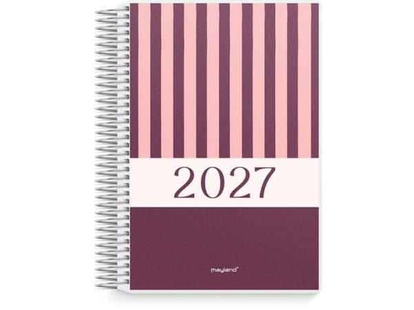 Dagbok/kalender med 4 illustrationer PP-plast 2027