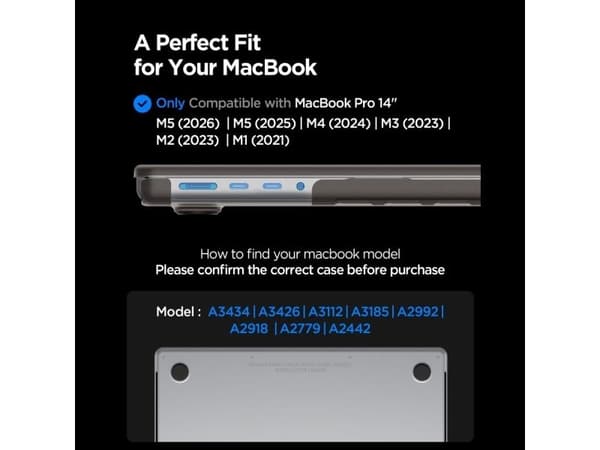 Spigen Air Skin, Rund (shell case), 35,6 cm (14")