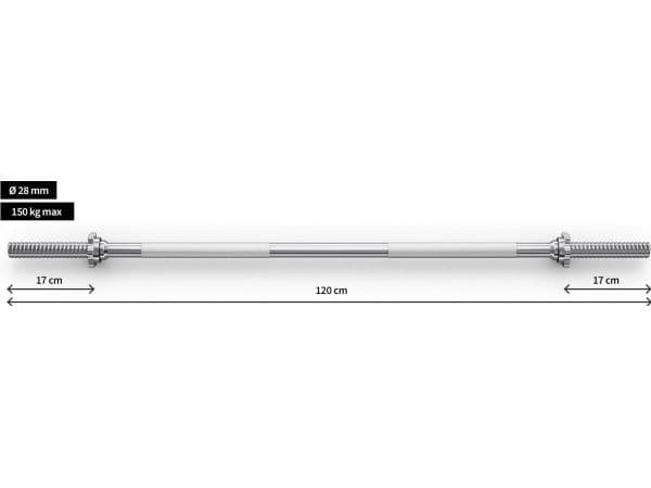 Rett stang 120 cm 28 mm
