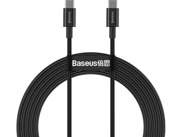 Baseus CATYS-C01, 2 m, USB C, USB C, 0,48 Gbit/s, Svart