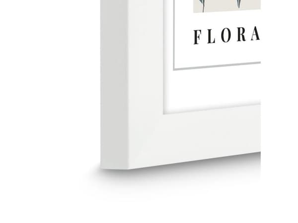Hama Flora, Enbildsram, Polystyren (PS), Vit, Bord, Vägg, 9 x 13 cm, Rektangulär