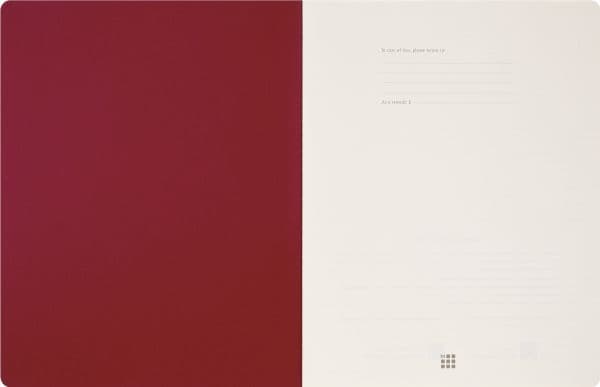 Student Cahier Blank XXL Rød