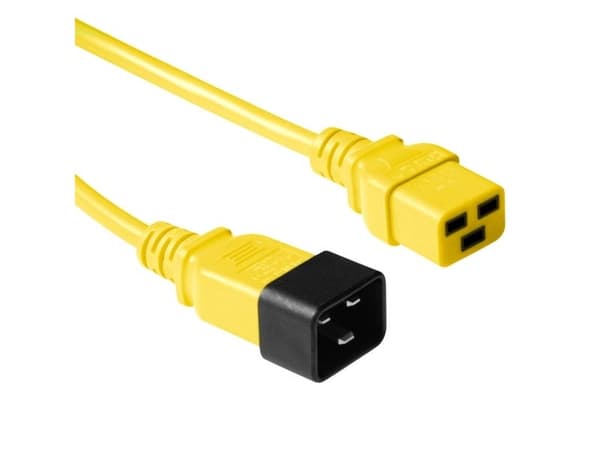 Advanced Cable Technology C19 till C20 0,60 m gul strömkabel (AK5100)