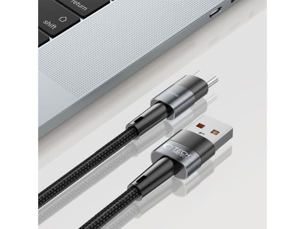 Tech-Protect UltraBoost USB-C till USB-C-kabel 66W 6A 2m - grå