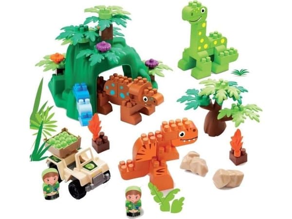 ECOIFFIER Dinoland med fordon & figurer