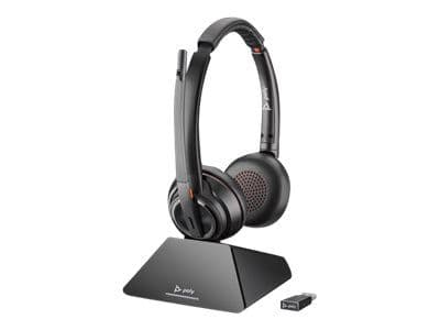 Poly Savi 8220 UC - Standard - hodesettsystem - on-ear - DECT 6.0 - trådløs