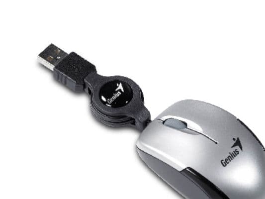 Genius Computer Technology Micro Traveler V2, Optinen, USB A-tyyppi, 1000 DPI, Hopea