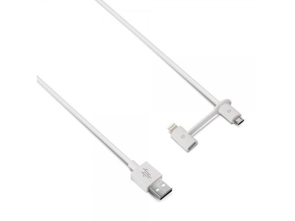 Usbepower DUO-kabel - vit