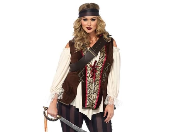 Captain Blackheart Pirat kostume Plus