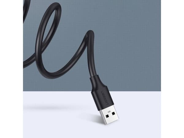 USB 2.0 -jatkojohto UGREEN US103, 3m (musta)