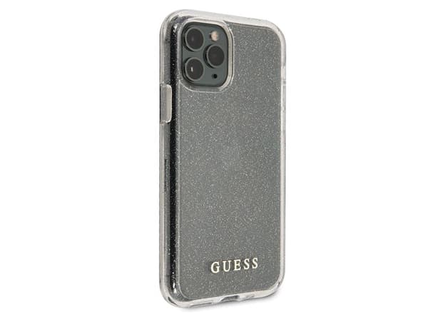 Guess GUHCN65PCGLSI hårt glitterfodral till iPhone 11 Pro Max - silver/silver
