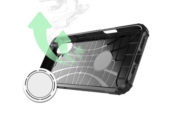 Hybrid Armor-skal till iPhone 16 Plus - svart