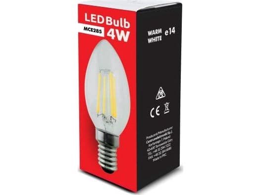 Maclean glødepære Retro Edison LED E14, 4W 230V (MCE285)