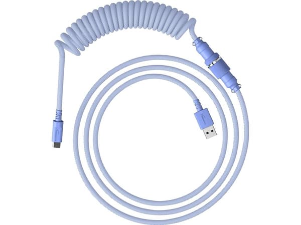 HyperX - USB-kabel - 1.37 m - rullet sammen - lyst fiolett