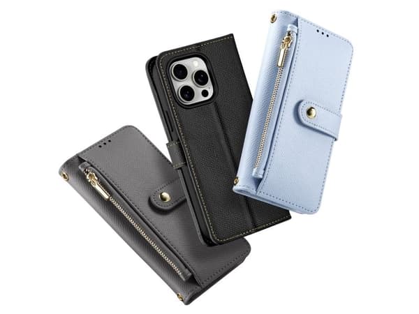 Dux Ducis Lawa Lærveske til iPhone 15 Pro - Sort