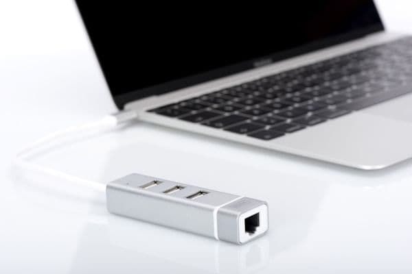 DIGITUS DA-70253 - USB-C dokkestasjon - 100Mb LAN