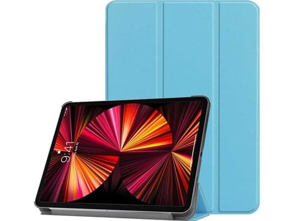"Tri-Fold Eco-Leather Stand Case Lenovo Tab P11" Sky Blue