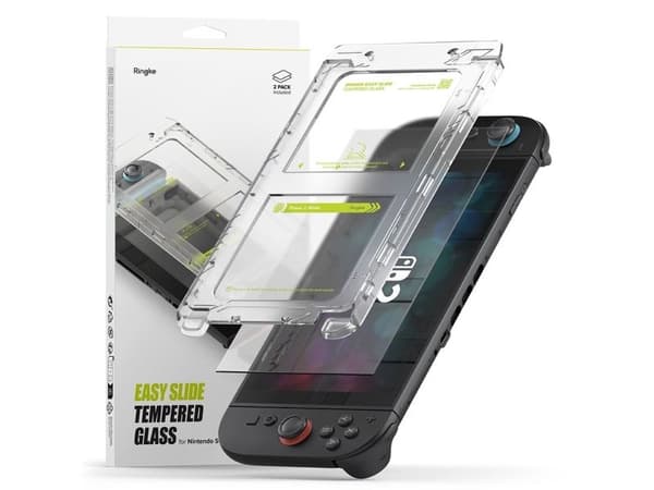 SZKLO HARTOWANE RINGKE EASY SLIDE 2-PACK NINTENDO SWITCH 2 CLEAR