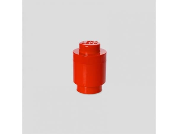 LEGO Storage Brick 1 Round - Lagerboks - knallrød
