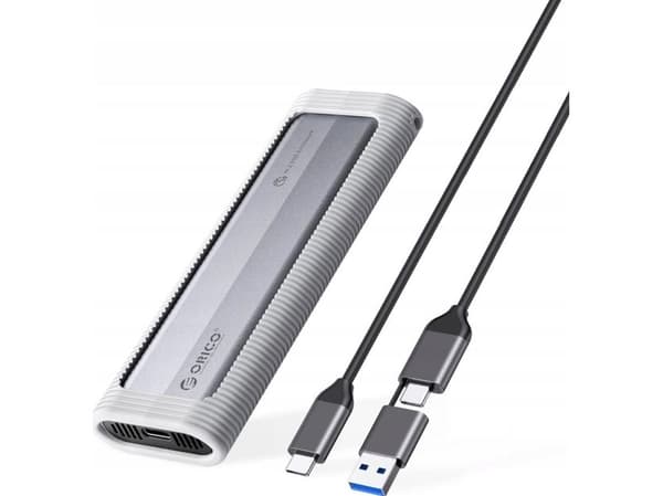 ORICO M.2 NVMe USB-C til USB-C/USB-A 10Gbps - grå