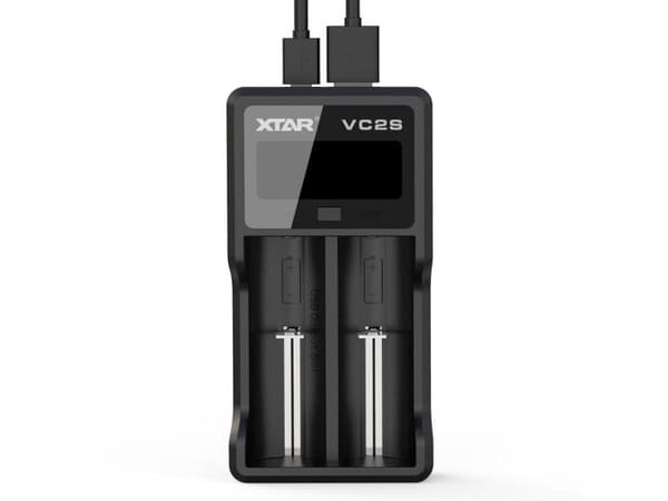 XTAR CHARGER FOR CYLINDRICAL BATTERIES VC2S