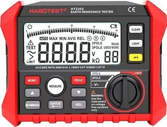 Habotest HT2302 digital lågohm-mätare