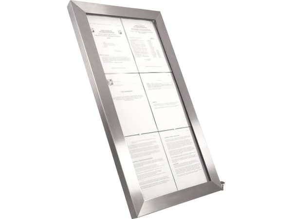 Securit® 6xA4 STAINLESS STEEL informationsdisplay