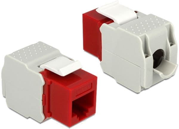 DeLOCK 86344, Punainen, RJ-45, LSA