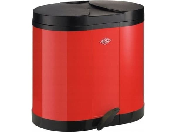 Wesco søppelbøtte BETA rød 2x15 l