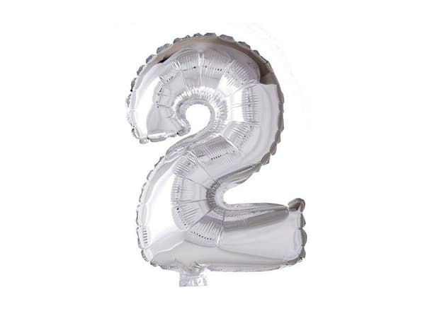 Solfärgade siffballonger 41 cm