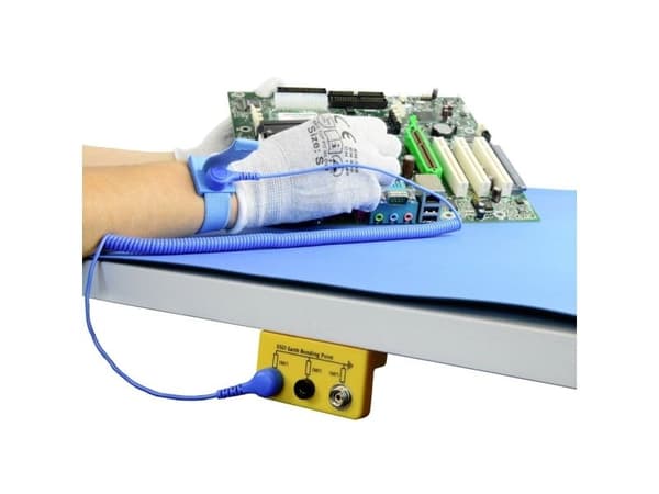 Antistat 066-0055 ESD-handledsband Blå