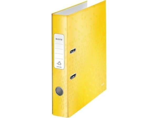 Leitz Ring Binder WOW Ring Binder Leitz 180_, A4/50mm, Yellow 10060016