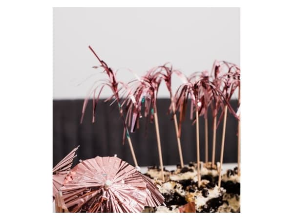 Drinksspinde med rose gold folie