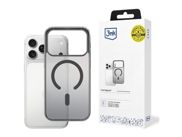 3MK Frosty MagCase etui til Apple iPhone 17 Pro Max | sort