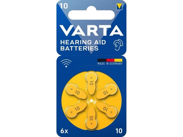 Blow 10 VARTA hörapparatsbatterier, 6 st.
