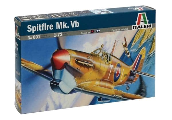 Italeri SPITFIRE MK.VB, Flymodell med fastvinge, Monteringssett, 1:72, SPITFIRE MK.VB, Plast, Second World War