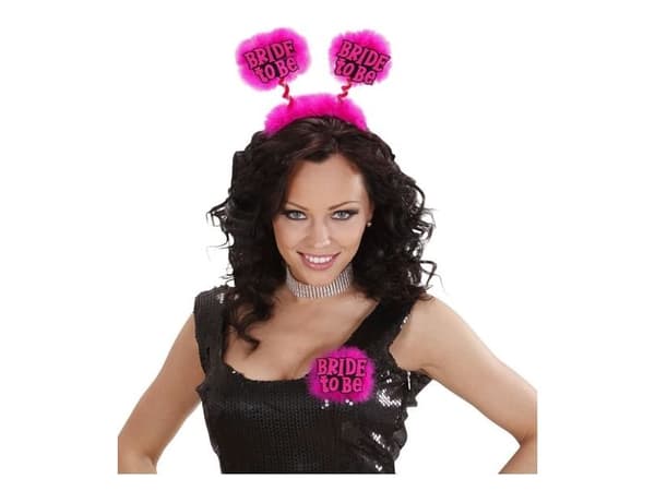 Svart “Bride to be” brosch