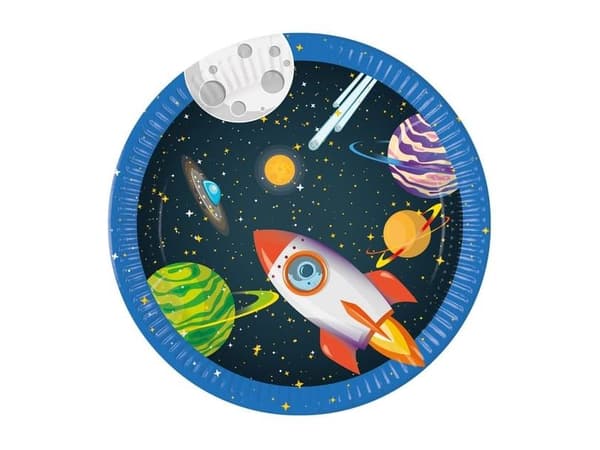 Rocket Space pappersservis, 23 cm