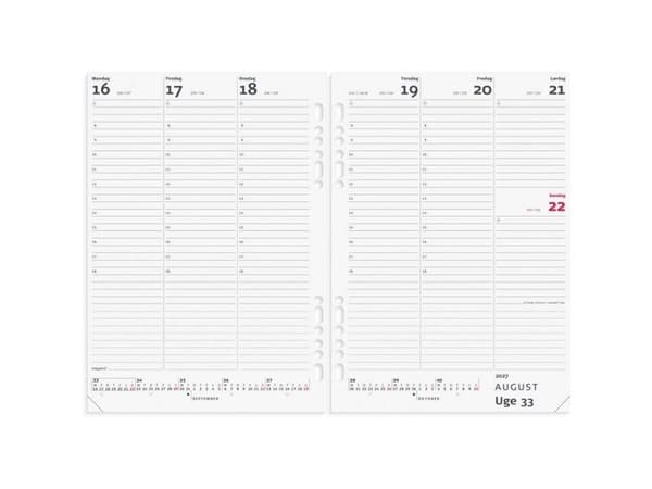 Systemkalender, Mayland, 204x238mm år: 2027, sort,